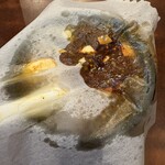 味覚 - 油跳ね防止にペーパーナプキンがかかった状態で提供されます、親切！