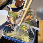 魚伸 - 【2026.1.12(月)】ランチ贅沢セットの野菜サラダ