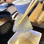 魚伸 - 【2026.1.12(月)】ランチ贅沢セットのガリ