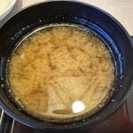魚伸 - 【2026.1.12(月)】ランチ贅沢セットの味噌汁
