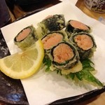 きばらし - 明太とシソの天ぷら