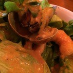 キャンティクアトロ・シェルクラブ - サラダとドレッシング