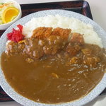 ドライブイン藤原駅 - カツカレー（大盛）