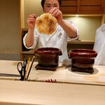 銀座 よし澤 - お米第四形態(おこげ)見せびらかし