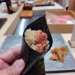 銀座のみこ寿司 - とろ手巻き
