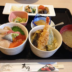 Aduma Sushi - ミニ天丼セット