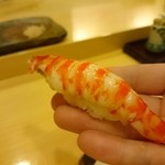鮨 いとう - 才巻き海老。リフト(^-^)/