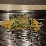 てんぷら 山の上 Roppongi - しらうお大葉巻き