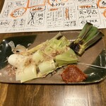 楽笑酒場呑んべゑ - 上州ネギ原始焼き
