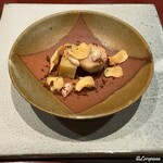 日本料理 TOBIUME - 薩摩芋の揚げ焼､里芋の含め煮焼､芋チップスに生落花生