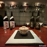 日本料理 TOBIUME - 冩樂 純米吟醸四種と炊合せ