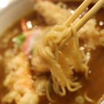 薮きん - 麺は細麺