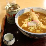 薮きん - 天カレー中華(1300円)と熱燗(450円)