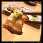 小料理 鈴木 - うなぎ白焼き、わさびでいただきました( ͡° ͜ʖ ͡°)✧