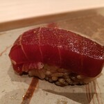鮨 銀座 おのでら - 中トロの漬け(初競り鮪)