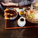 こだま食堂 - ソースカツ丼と越前そば定食