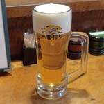 やきとり 正や - 一番搾り生ビール