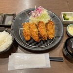 とん匠 そごう横浜店 - 牡蠣フライ定食