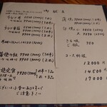 うなぎ 桜家 - メニュー