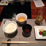 神戸プレジール - ごはん、お味噌汁、お漬物、最高に美味でした❤︎