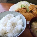 いさ勝 - メンチカツ定食 ¥800