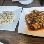 夜市菜 麺飯 台湾101 秋葉原店 - 干し豆腐とよだれ鶏