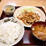 珠洲 - しょうが焼き定食(730円)