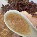 ラーメンショップ 椿 - モーニングサービスラーメンのスープ　2025/10/8