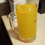 すし酒場 握わい - みかんのお酒＠炭酸割り