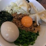 麺や マルショウ - 台湾カレーまぜそば+味玉台湾ミンチ(2014/12)