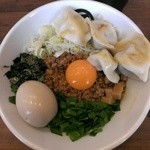 麺や マルショウ - 台湾カレーまぜそば+味玉台湾ミンチ(2014/12)