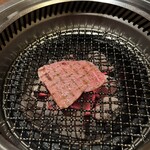 炭焼肉　石田屋。 - 焼きしゃぶ。両面10秒ぐらいが良い感じ