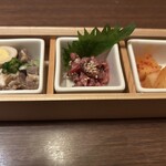 炭焼肉　石田屋。 - 前菜三種