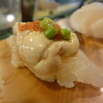 吉乃寿司 - 鮟肝がたっぷり乗っています