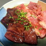 焼肉牛亭 - Bランチ【ロース・カルビ・レバー】(1150円)