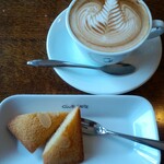 クラブハリエ 日牟禮カフェ - フィナンシェ、カフェラテ