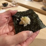 寿し道 桜田 - 切り立てのシャリ