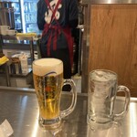 串かつ 七福神 - ビールとお水♡