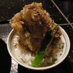 そば さやか - 黒舞茸天丼