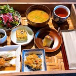 農家レストラン紡 - つむぐ定食