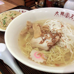 大阪王将 - 料理写真:塩ラーメンとチャーハン