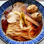 麺屋 鶏楽 - 鶏中華そば  つくね  中盛無料