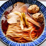 麺屋 鶏楽 - 鶏中華そば  つくね  中盛無料