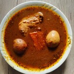 北海道四季マルシェ - らっきょ チキンスープカレー、大人の辛さです♫