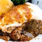 G.G＆バーグ - チーズハンバーグ(和風ガーリックソース)