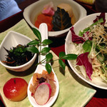 食い処あだち - ヘルシー御膳の一部