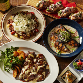 目にも華やかな贅沢フルコースをお届け♪飲み放題付き有り