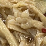 ラーメン山岡家 - トッピングの穂先メンマもシャキッとしていました。