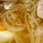 元祖 平壌冷麺屋 - スープの美味さと混じり合う。