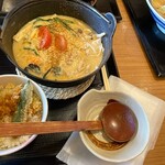 味の民芸 - 特製『自の麻辣鍋うどん』+ミニ天丼